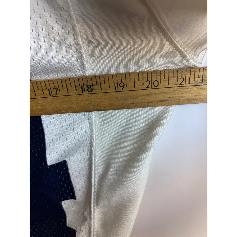Nike Team Yale Bulldogs Football Jersey Mens Large White Navy Blue 64 USA Made